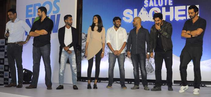 Celebs at Promotion of Salute Saichen Documentary by Eros