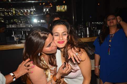 Ameesha Patel snapped at Corner House for friends party