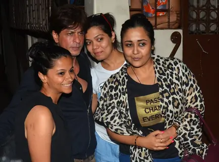 Actor Shah Rukh Khan snapped at recording studio