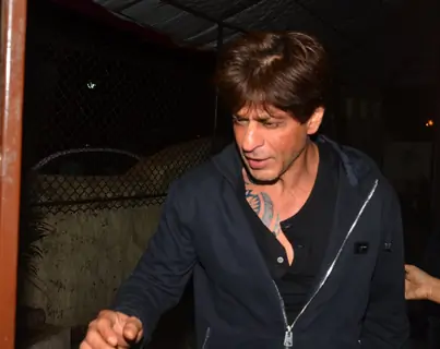 Shah Rukh Khan snapped at recording studio