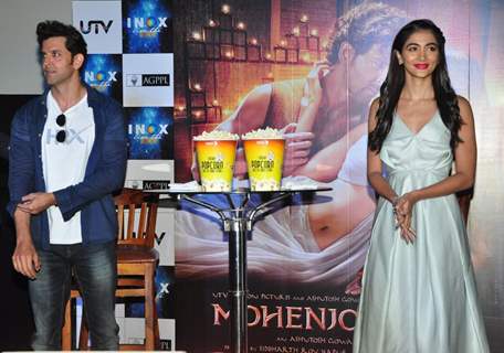 Hrithik Roshan and Pooja Hegde Promotes of Mohenjo daro at INOX