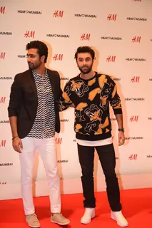 Ranbir Kapoor and Vicky Kaushal at Launch of Hennes and Mauritz store in Mumbai