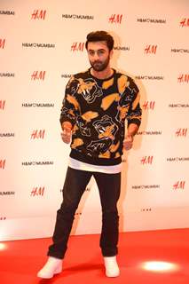 Ranbir Kapoor at Launch of Hennes and Mauritz store in Mumbai