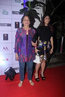 Tanishaa Mukerji and Tanuja Samarth at Special Screening of 'Rustom' at Yashraj Studios