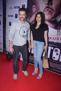 Sanjay Kapoor along with wife Maheep Sandhu at Special Screening of 'Rustom' at Yashraj Studios