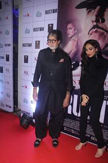 Amitabh Bachchan and Prerna Arora at Special Screening of 'Rustom' at Yashraj Studios