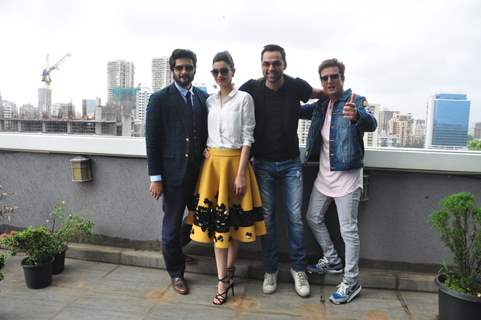 Jimmy Shergill, Diana Penty, Abhay Deol and Ali Fazal at Photo shoot of team 'Happy Bhag Jayegi'