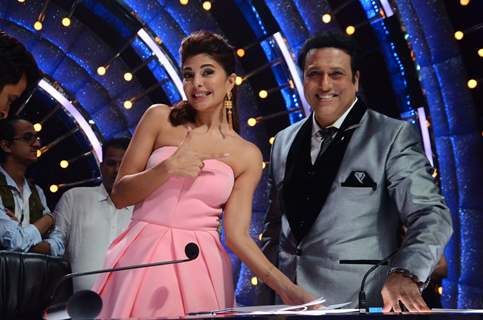 Jacqueline Fernandes and Govinda on sets of 'Jhalak Dikhlaa Jaa'