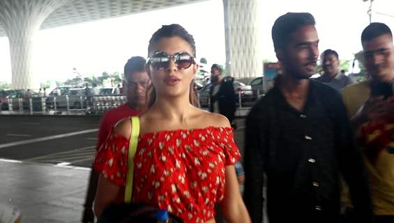 Jacqueline Fernandes snapped at Airport