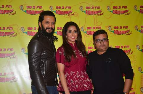 Riteish Deshmukh and Krishika Lulla at Launch of the song 'Bappa Tu' of film Banjo