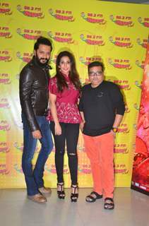 Riteish Deshmukh and Krishika Lulla at Launch of the song 'Bappa Tu' of film Banjo