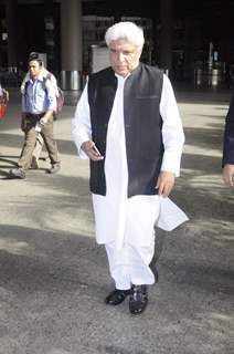 Javed Akhtar Snapped at Airport