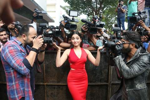 Rohit Shetty, Ranveer Singh and Tamannaah Bhatia Promotes'Ranveer Ching Returns' at Gaitey Galaxy Th