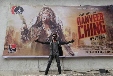 Ranveer Singh promotes'Ranveer Ching Returns' at Gaitey Galaxy Theatre