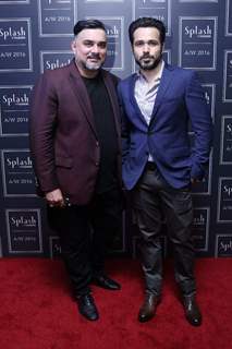 Raza Beig, CEO, Splash and Emraan Hashmi at the launch of Splash Fashion's AW16 collection