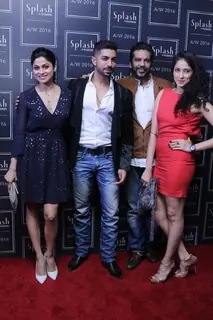 Shamita Shetty, Rocky S with friends at the launch of Splash Fashion AW16 collection