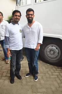 Bejoy Nambiar and Nawazuddin Siddiqui at Promotion of 'Freaky Ali'