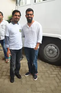 Bejoy Nambiar and Nawazuddin Siddiqui at Promotion of 'Freaky Ali'