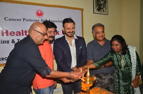 Sushant Singh, Vivek Oberoi and Amit Behl at CINTAA Meeting