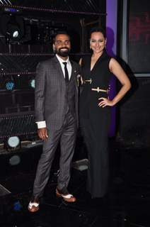 Sonakshi Sinha and Remo Dsouza at Promotion of 'Akira' on sets of Dance Plus