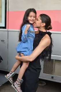 Deepika snapped at Vogue Chat show