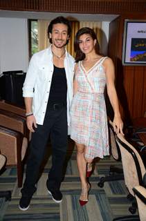 Jacqueline Fernandes and Tiger Shroff at Promotion of 'A Flying Jatt'