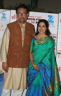 Kiran Kumar and Shubhangi Latkar at Launch of ZEE TV's New Primetime show 'Sanyukt'