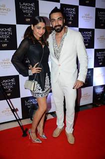 Ashish Chowdhry and Samita Bangargi at  Lakme Fashion Week Winter Festive 2016- Day 1