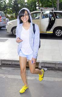 Sayani Gupta snapped in H&M hoodie, H&M Tee and NewFeel sneakers