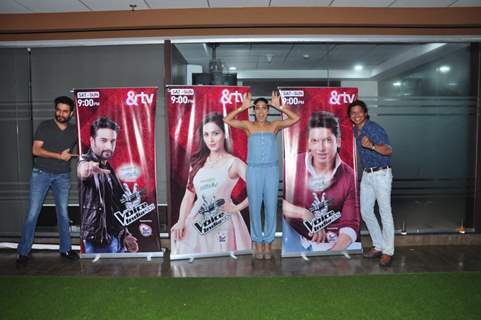 Shekhar Ravjiani, Shaan and Neeti Mohan at Success Bash of 'The Voice India Kids'