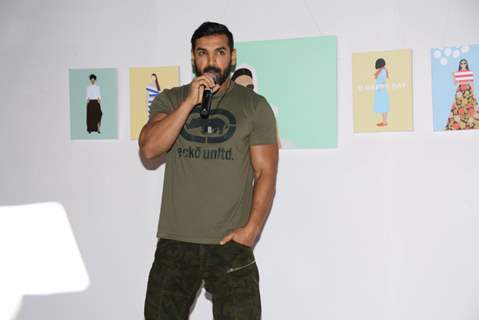 John Abraham at Fashion Illustration by Shweta Malhotra!