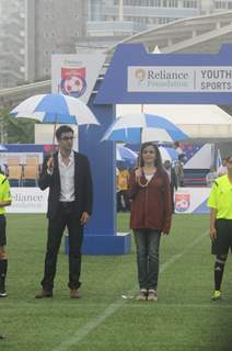 Ranbir Kapoor and Nita Ambani at Inauguration Match of Reliance Foundation Youth Sports