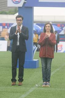 Ranbir Kapoor and Nita Ambani at Inauguration Match of Reliance Foundation Youth Sports