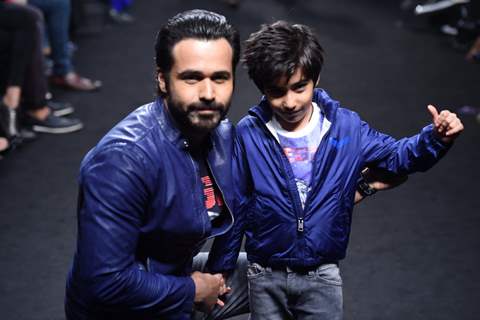 Lakme Fashion Show 2016 - Day 5Day 5 - Emraan Hashmi walks with his son Ayaan at Lakme Fashion Week