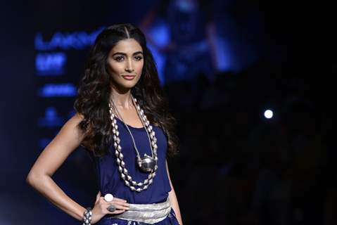 Day 5 - 'The lovely' Pooja Hegde walks the ramp at Lakme Fashion Show 2016