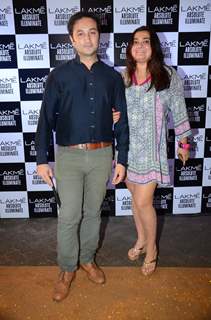 Divya Palat and Aditya Hitkari at Grand Finale of Lakme Fashion Show 2016