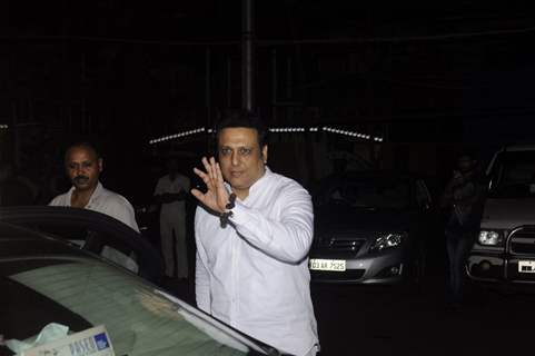 Govinda at Prayer meet of Krushna Abhishek's father!