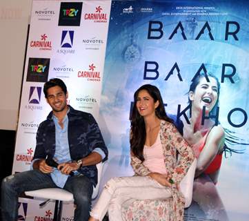 Sidharth Malhotra and Katrina Kaif at Press Meet of 'Baar Baar Dekho'