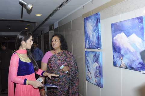 TV actress Tanya Sharma at Inauguration of an Art Exhibition!