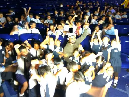 Remo at A Flying Jatt screening.