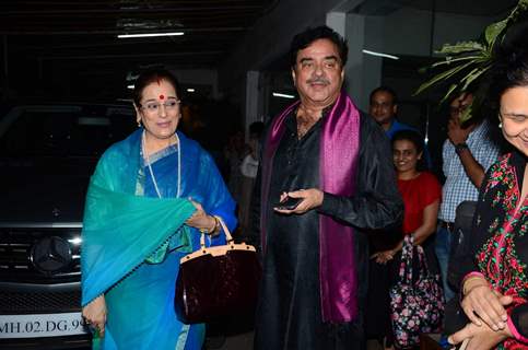 Shtraughan Sinha with wife Poonam Sinha at Special Screening of  'Akira'