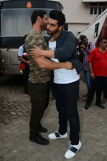 John Abraham and Arjun Kapoor snapped at Mehboob Studio