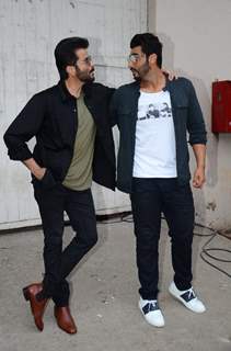 Anil Kapoor and Arjun Kapoor snapped at Mehboob Studio