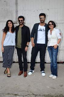 Anil Kapoor, Arjun Kapoor and Adhuna Akhtar snapped at Mehboob Studio