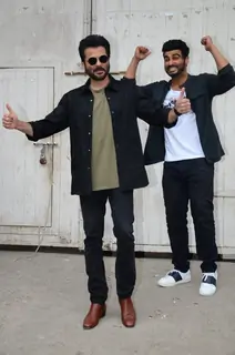 Anil Kapoor and Arjun Kapoor snapped at Mehboob Studio