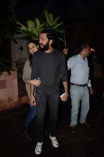 Riteish Deshmukh and Genelia D'Souza snapped post dinner