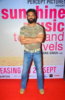 Suniel Shetty at Screening of 'Sunshine Music Tours & Travels'