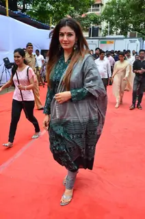 Raveena Tandon at Launch of State-of-the-Art Toilets for Police and Railways