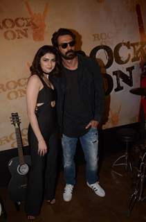 Arjun Rampal and Prachi Desai at Teaser Launch of ROCK ON 2!