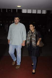 Airport Diaries!: Siddharth Roy Kapur and Vidya Balan